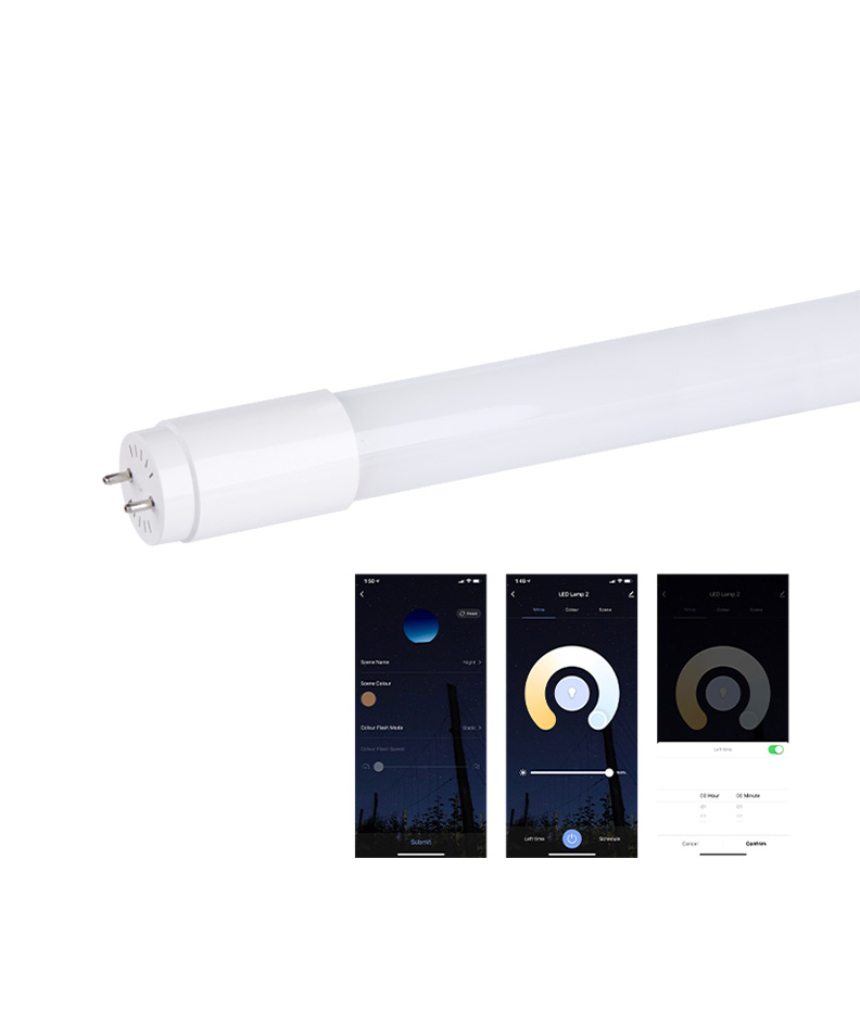 WIFI Control T8 LED Tube (CCT control & Dimming)