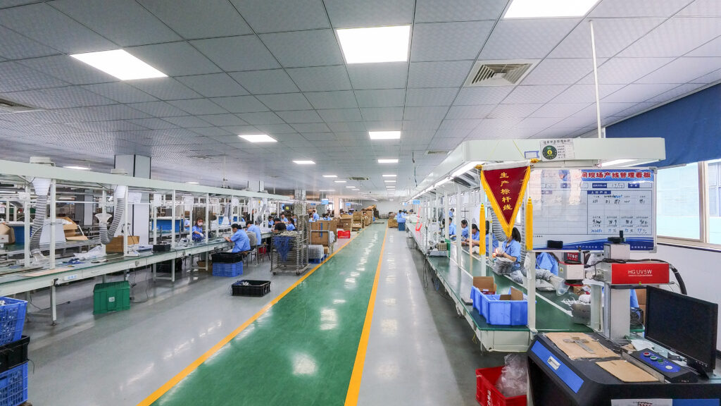 New Lights lighting production line supporting repeat orders