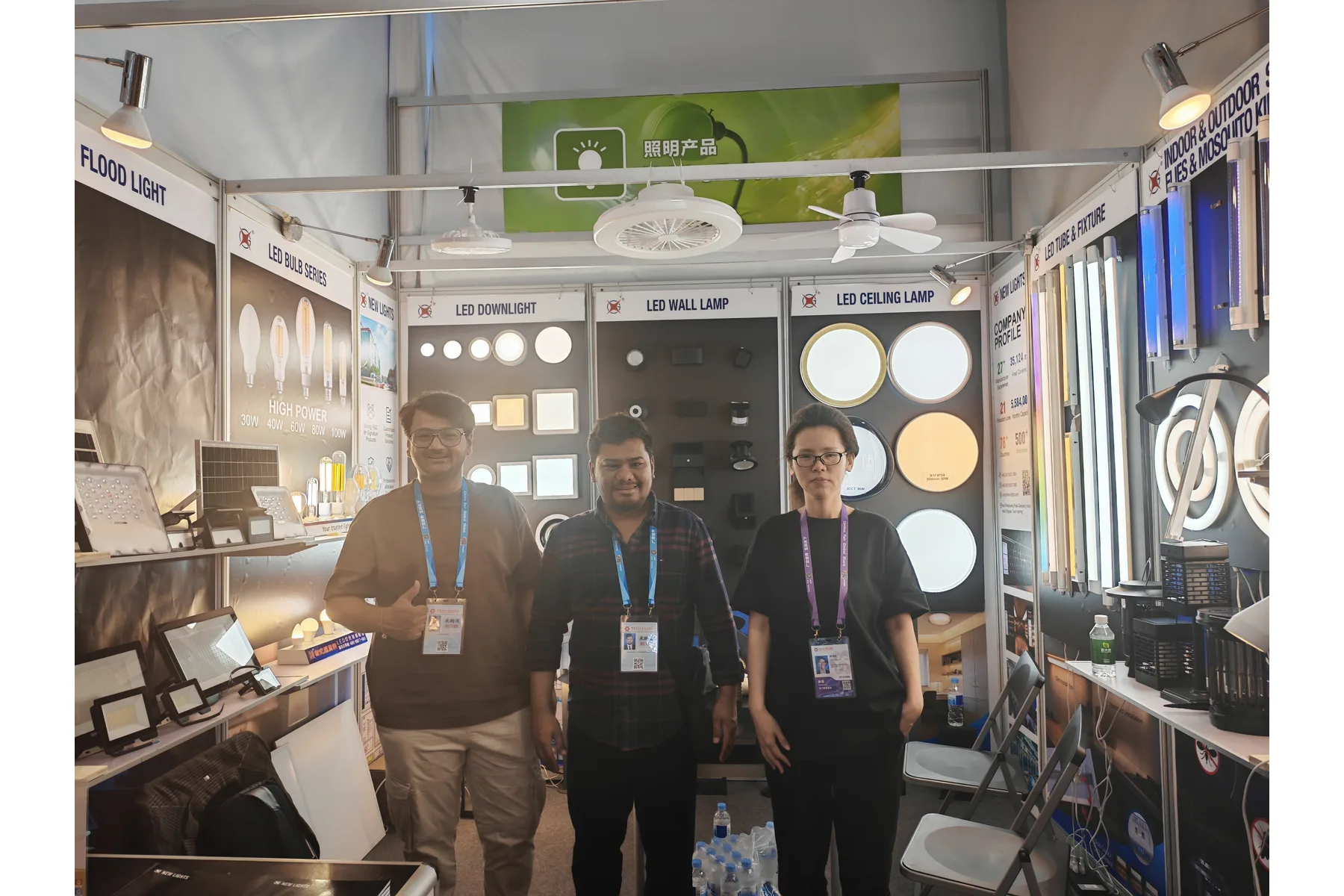New Lights team at the 2026 Spring Canton Fair booth