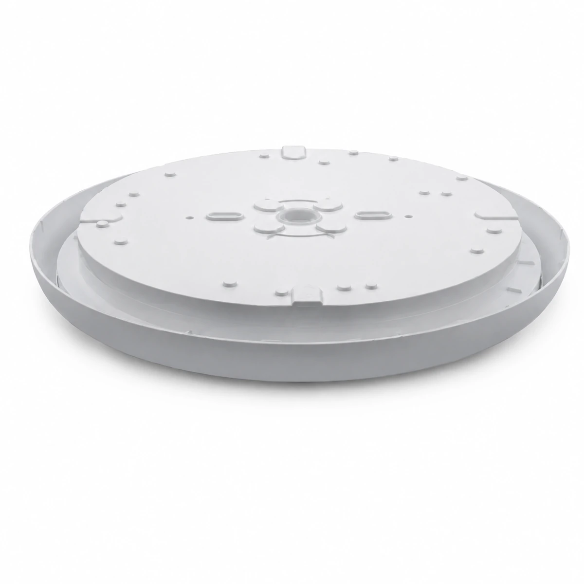Back view of HY03C ceiling light showing the replaceable light-source mounting structure