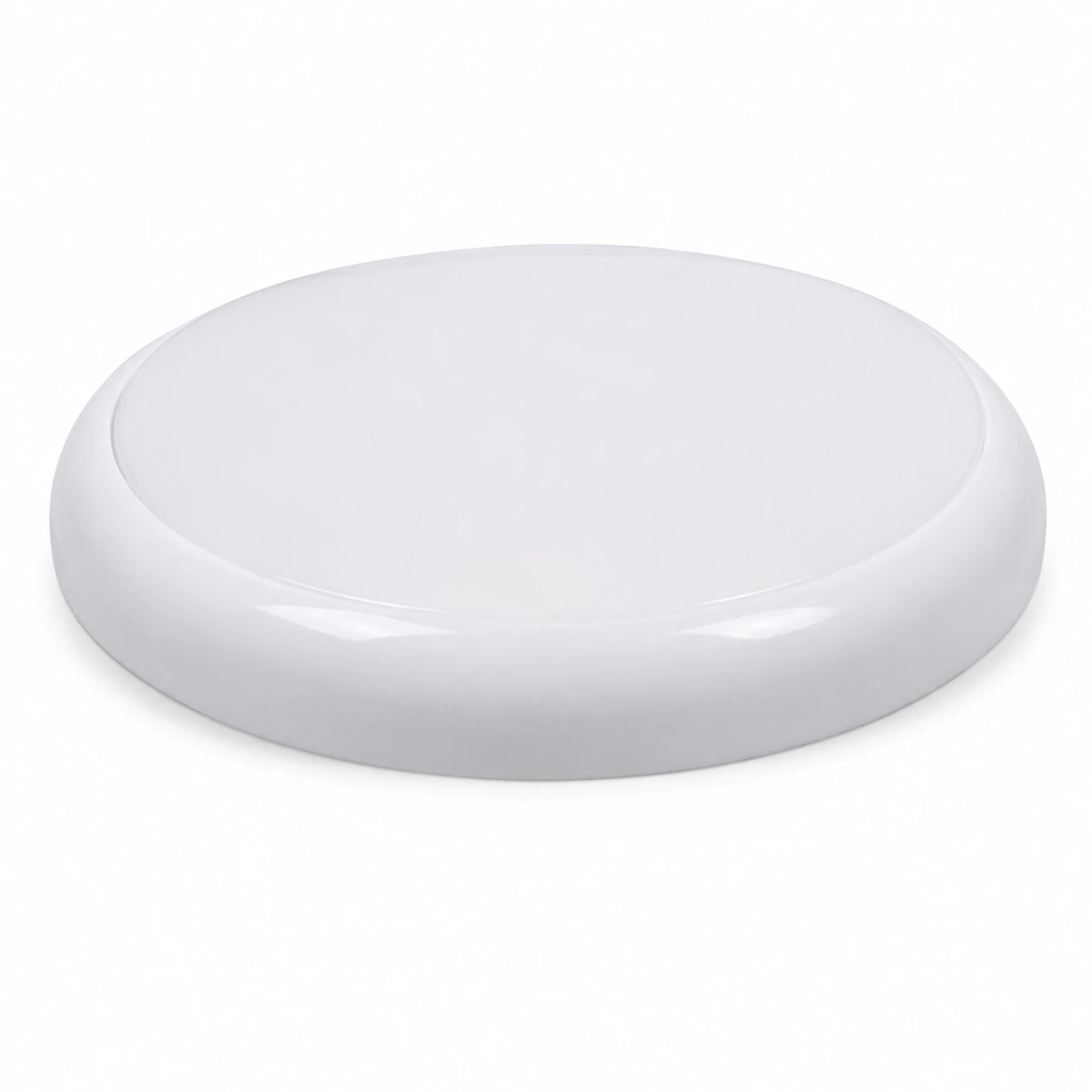 Front view of round HY03C selectable-power IP65 surface-mounted ceiling light