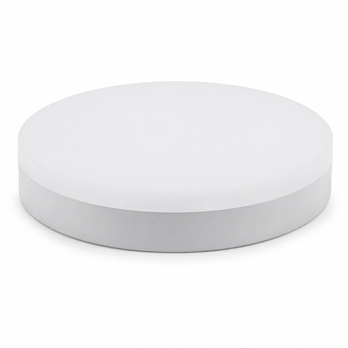 Front view of round HY08 IP65 full-PC surface-mounted ceiling light