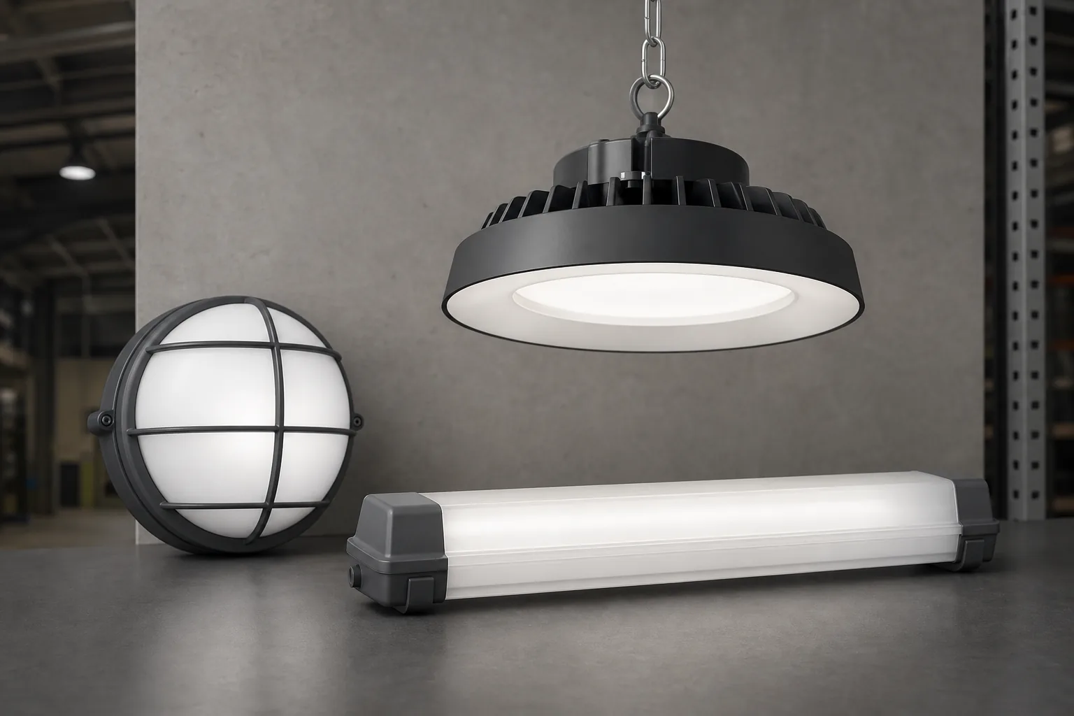 Representative industrial utility lighting product family