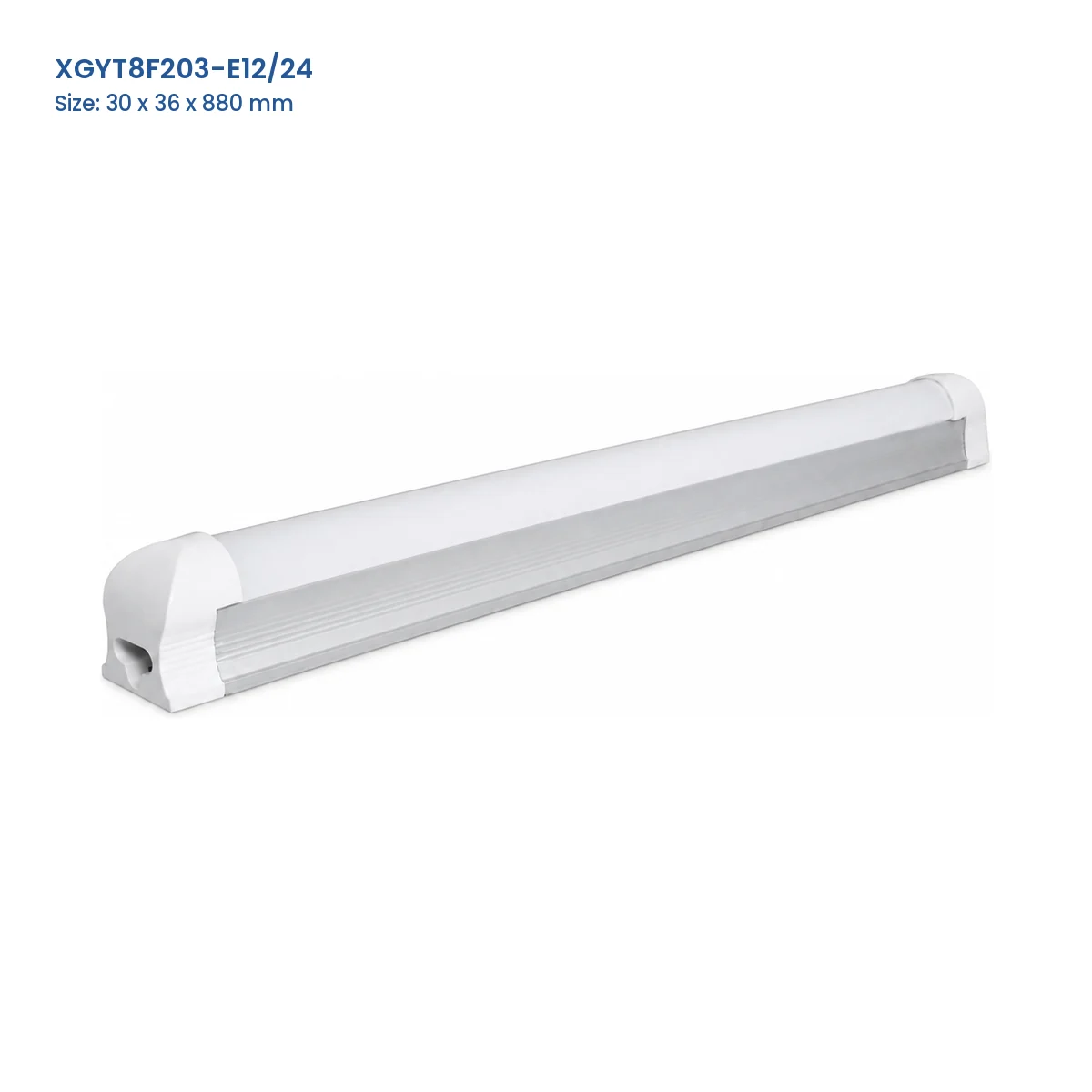 XGYT8F203-E12/24 30 x 36 x 880 mm T8 integrated LED fixture