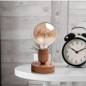 Rubber-Wood Decorative Table Lamp Base Series in a realistic application setting