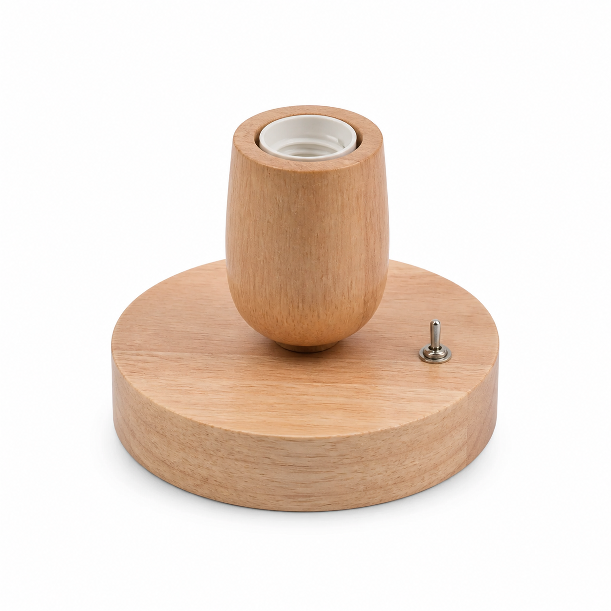 Rubber-Wood Decorative Table Lamp Base Series on a white background