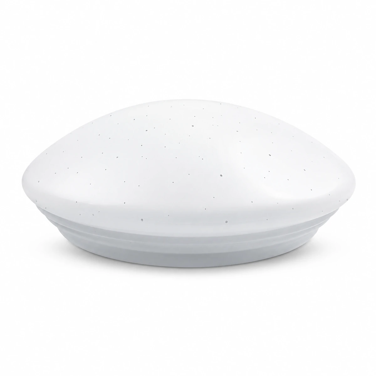 TW round surface-mounted ceiling light with a speckled domed diffuser