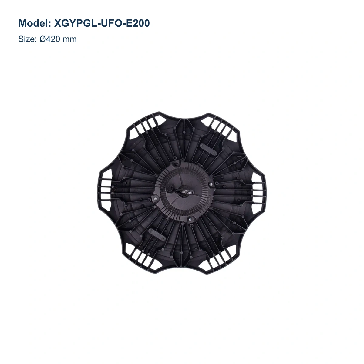 XGYPGL-UFO-E200 horticultural UFO LED high bay, Ø420 mm