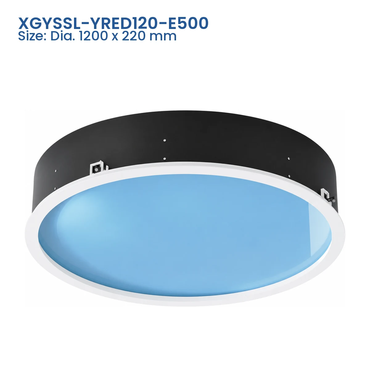XGYSSL-YRED120-E500 E Series recessed artificial skylight, Size Dia. 1200 x 220 mm