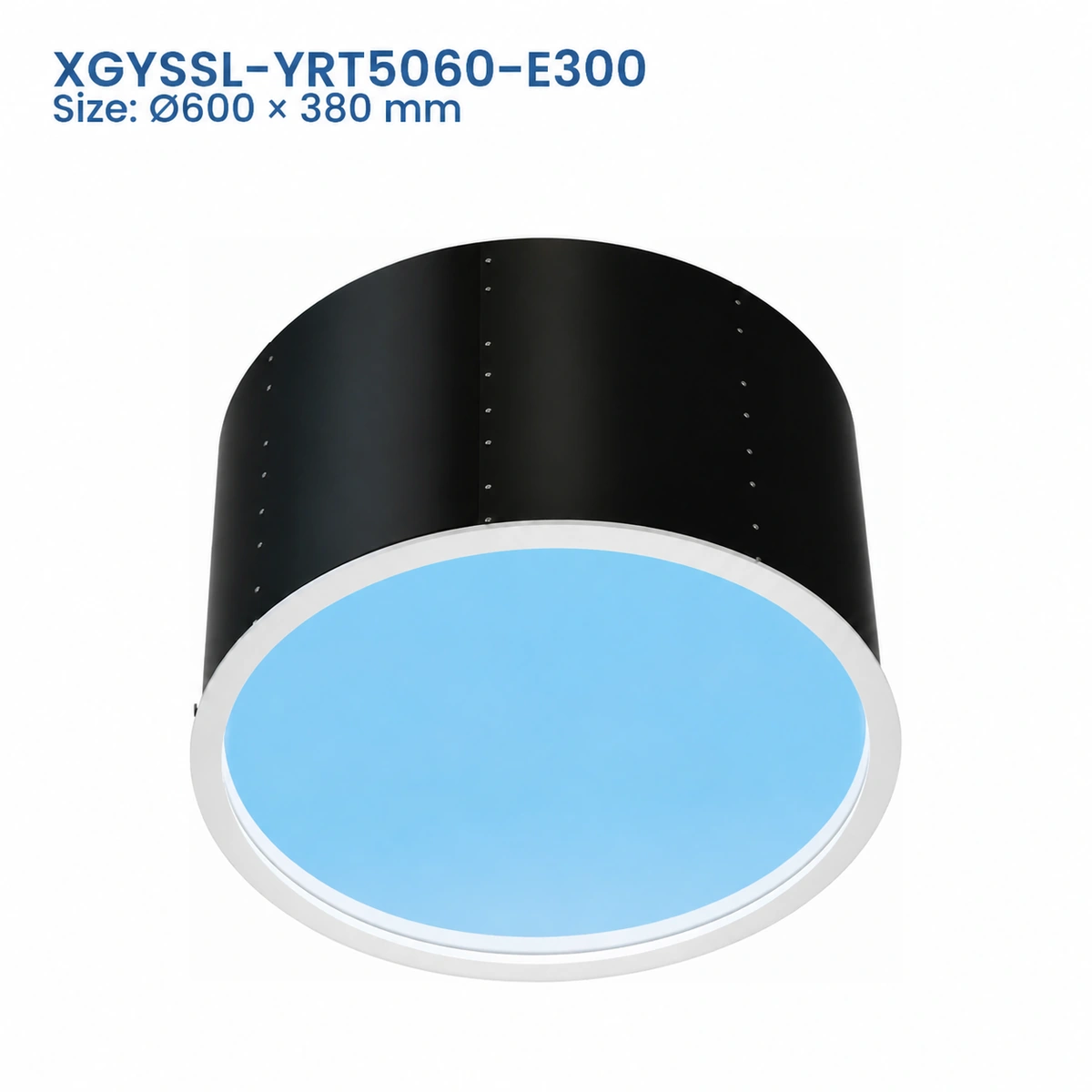 XGYSSL-YRT5060-E300 round T Series artificial skylight, Dia. 600 × 380 mm, 300 W, 10000 lm