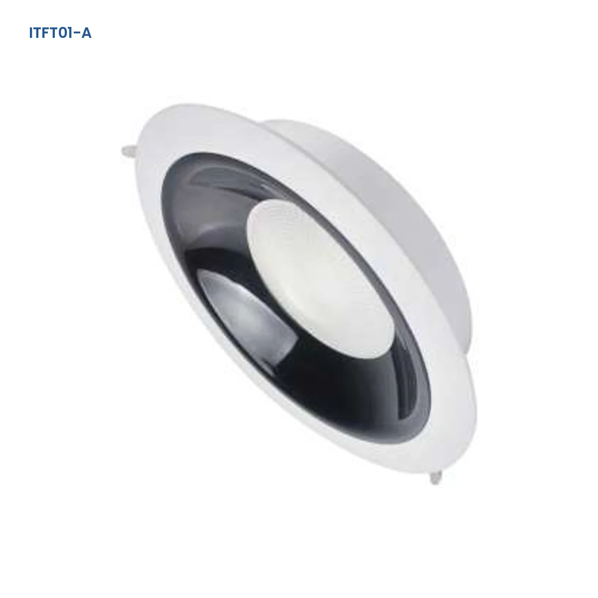 ITFT01-A adjustable recessed die-cast LED downlight with diffuser face