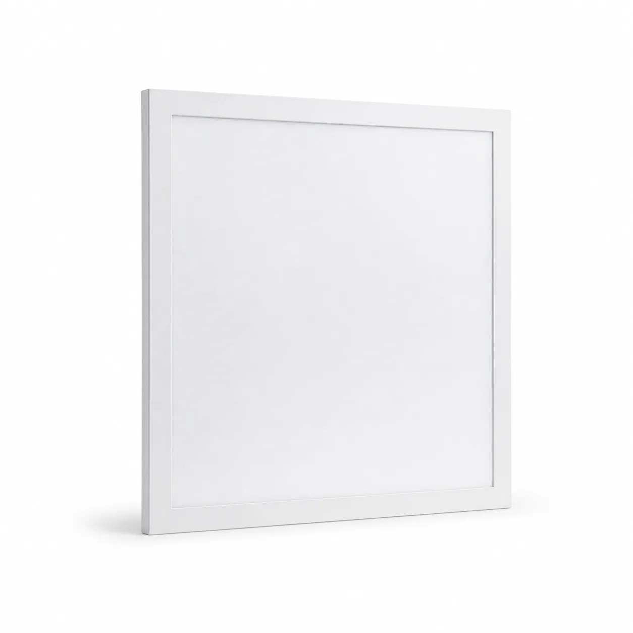 Slim backlit LED panel light on a white background