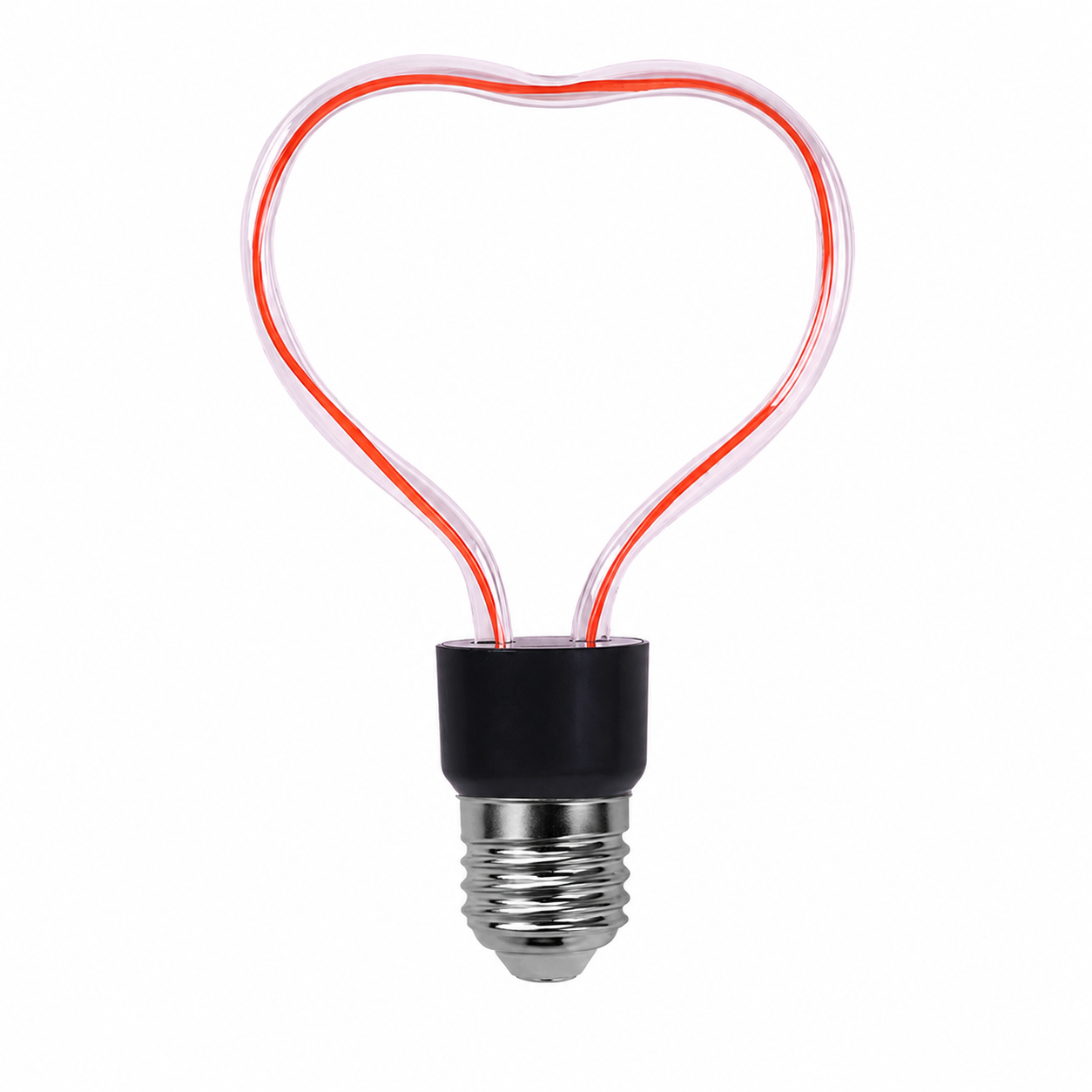 Decorative New Flexible Filament Bulbs on a white background