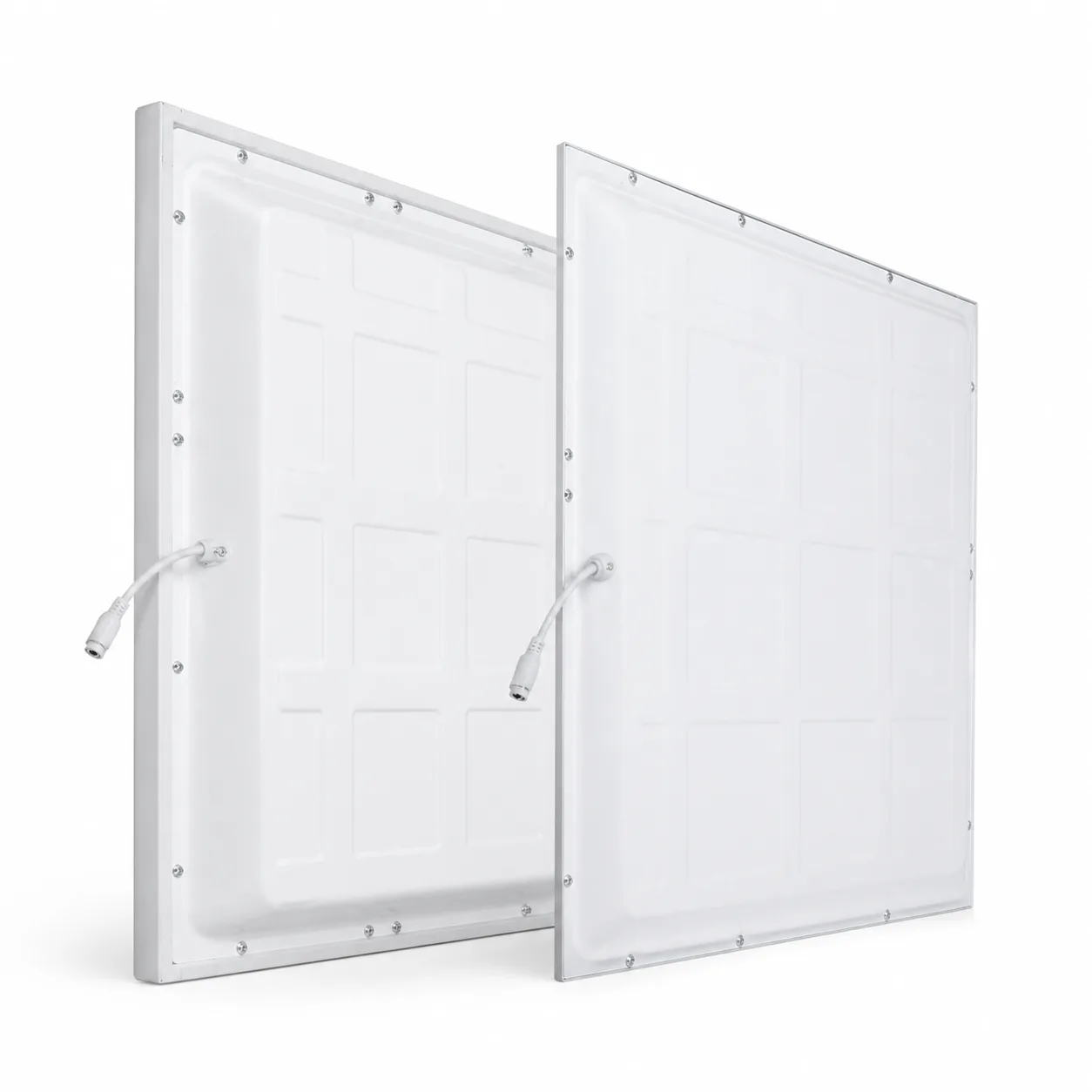 Standard and ultra-slim LED backlit panel housing comparison