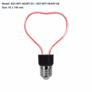 Generic verified heart-outline flexible-filament option on white background