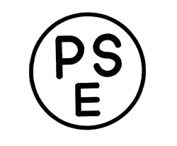 Circular PSE mark for non-specified electrical appliances in Japan