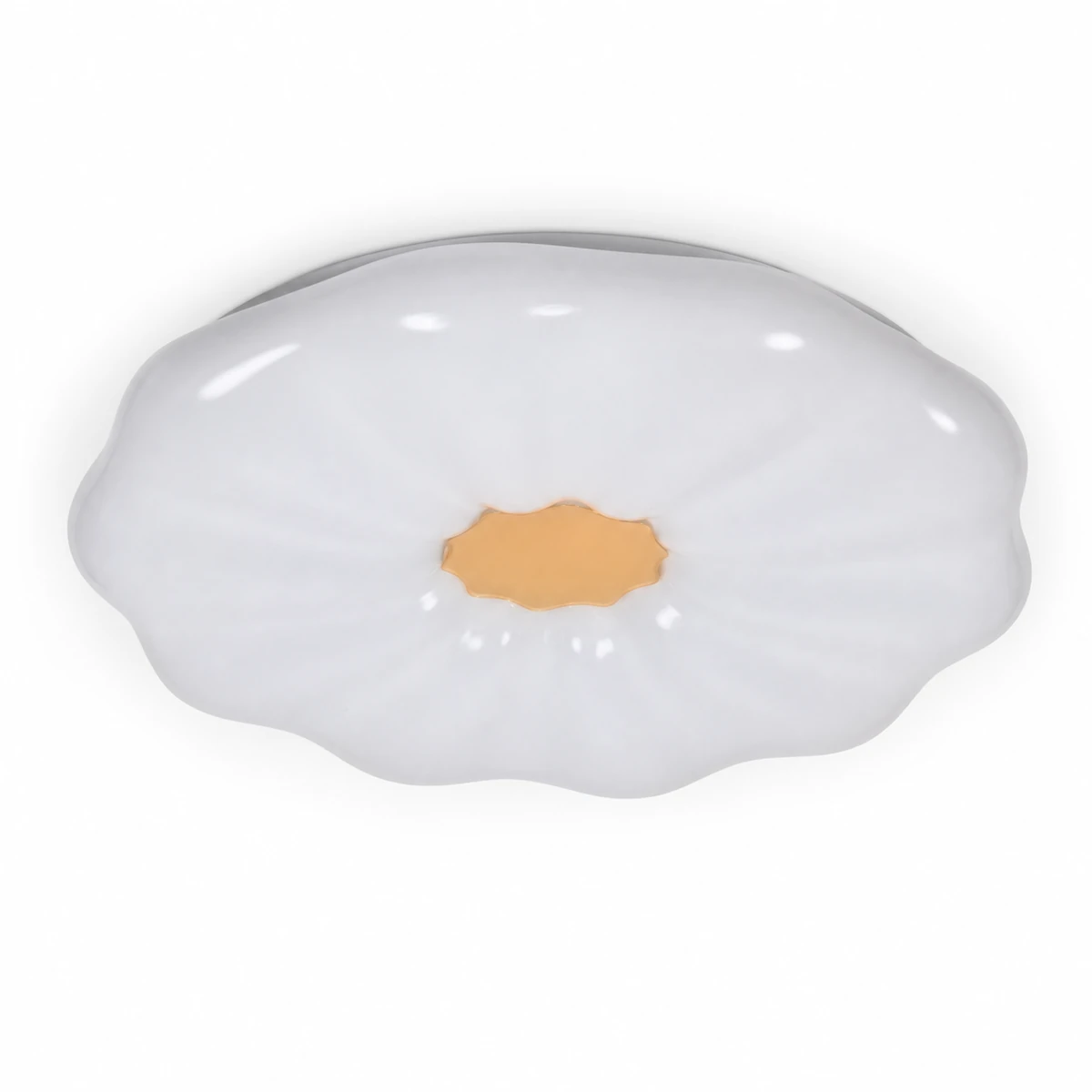 Special-shape metal-base LED ceiling lamp on a white background