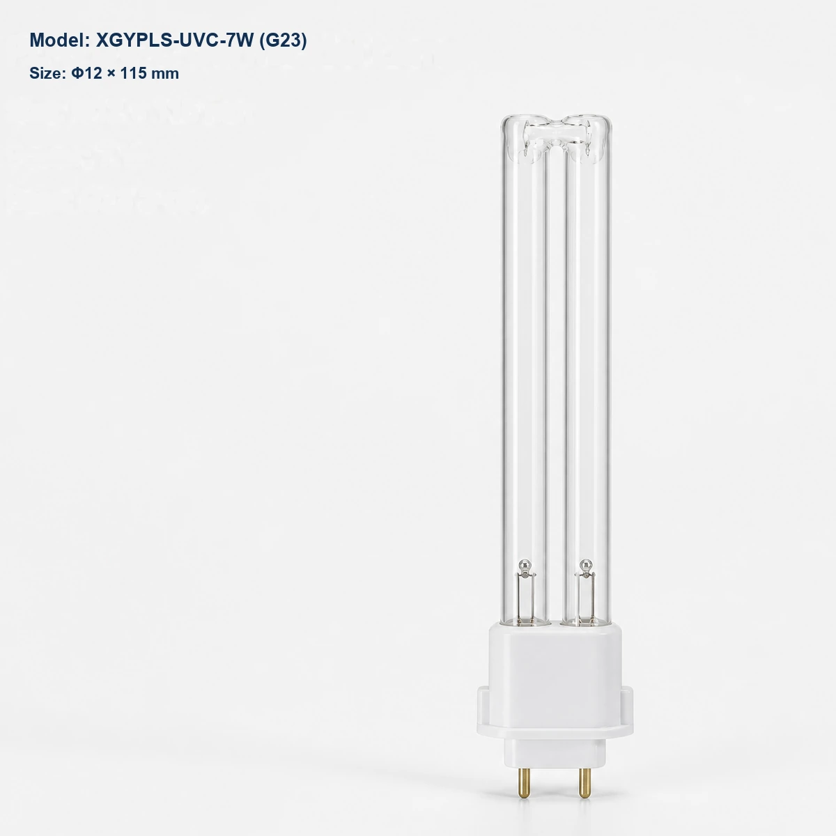 Clear PL-S UV-C lamp Φ12 × 115 mm, G23 base, 7 W