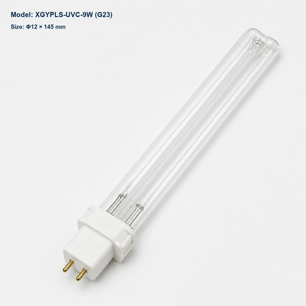 Clear PL-S UV-C lamp Φ12 × 145 mm, G23 base, 9 W