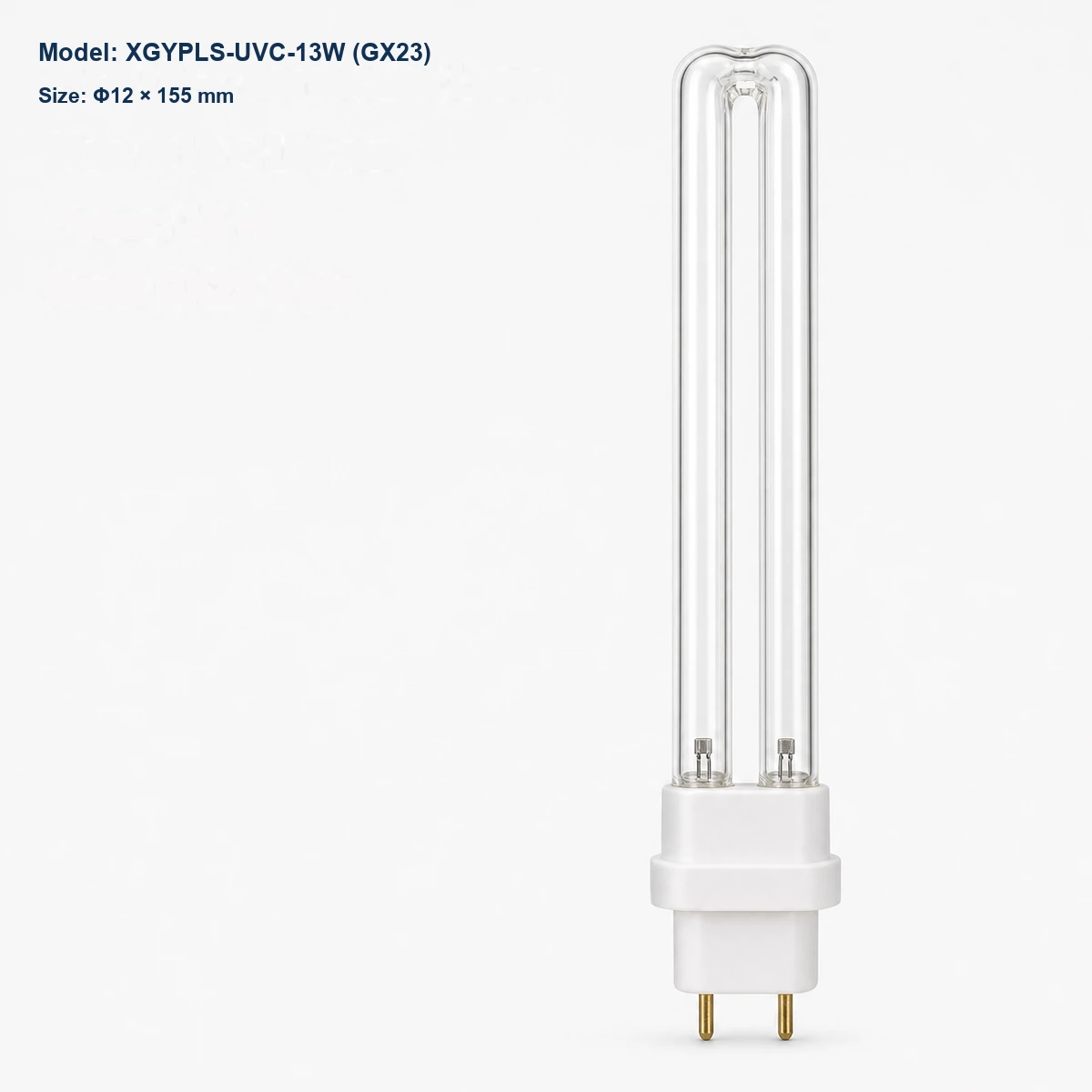 Clear PL-S UV-C lamp Φ12 × 155 mm, GX23 base, 13 W