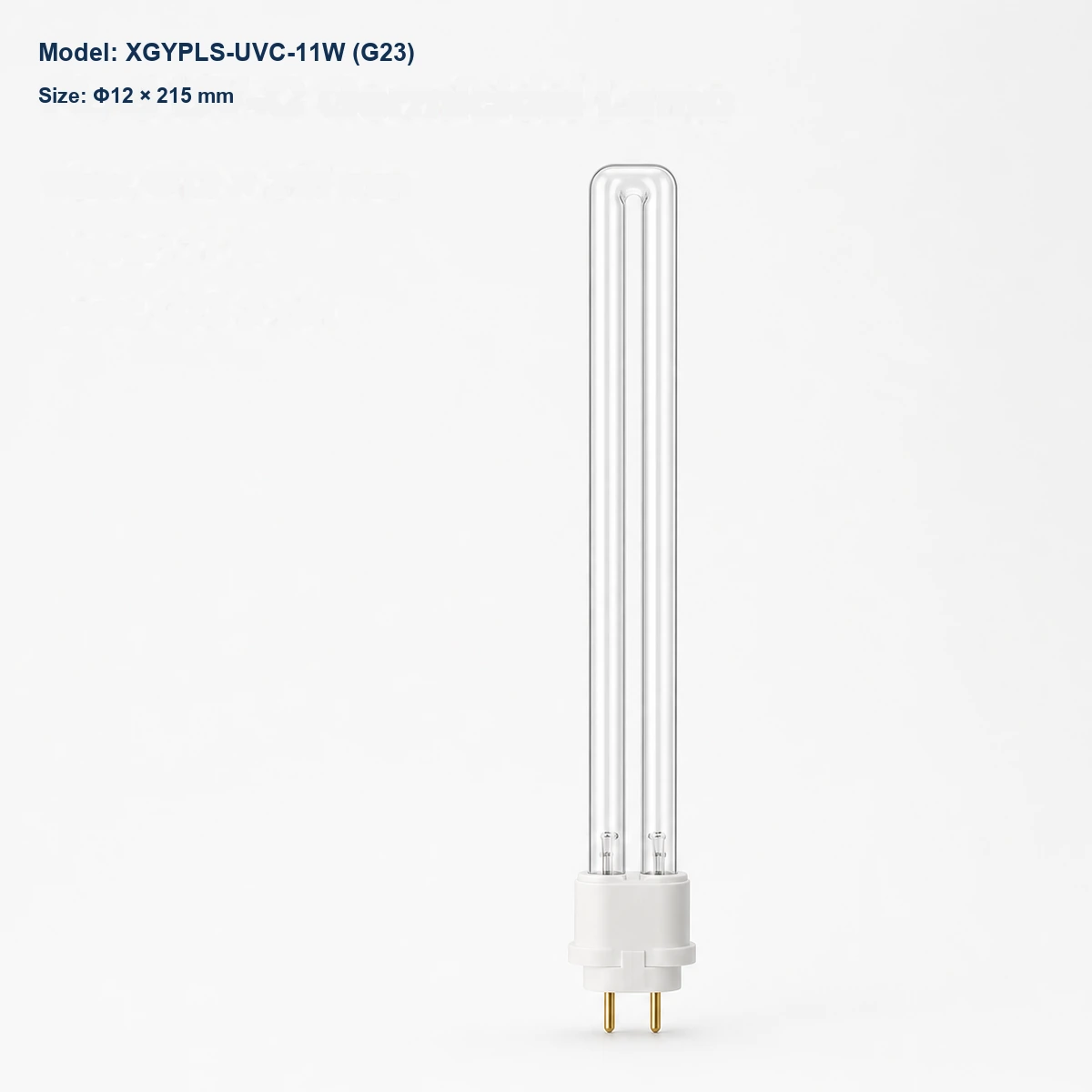 Clear PL-S UV-C lamp Φ12 × 215 mm, G23 base, 11 W