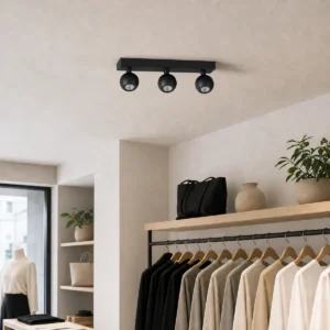 CK006 spotlight housings installed in a dry indoor ceiling setting