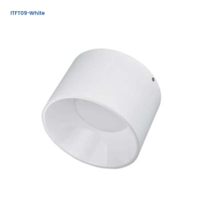 ITFT09-White surface-mounted cylinder LED downlight with diffuser front