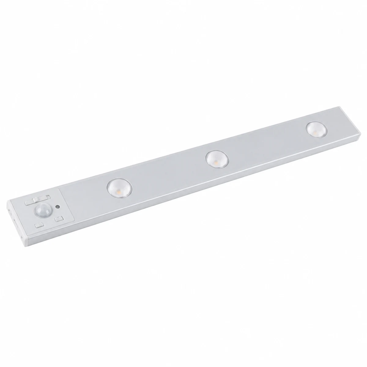 White three-lens rechargeable sensor cabinet light