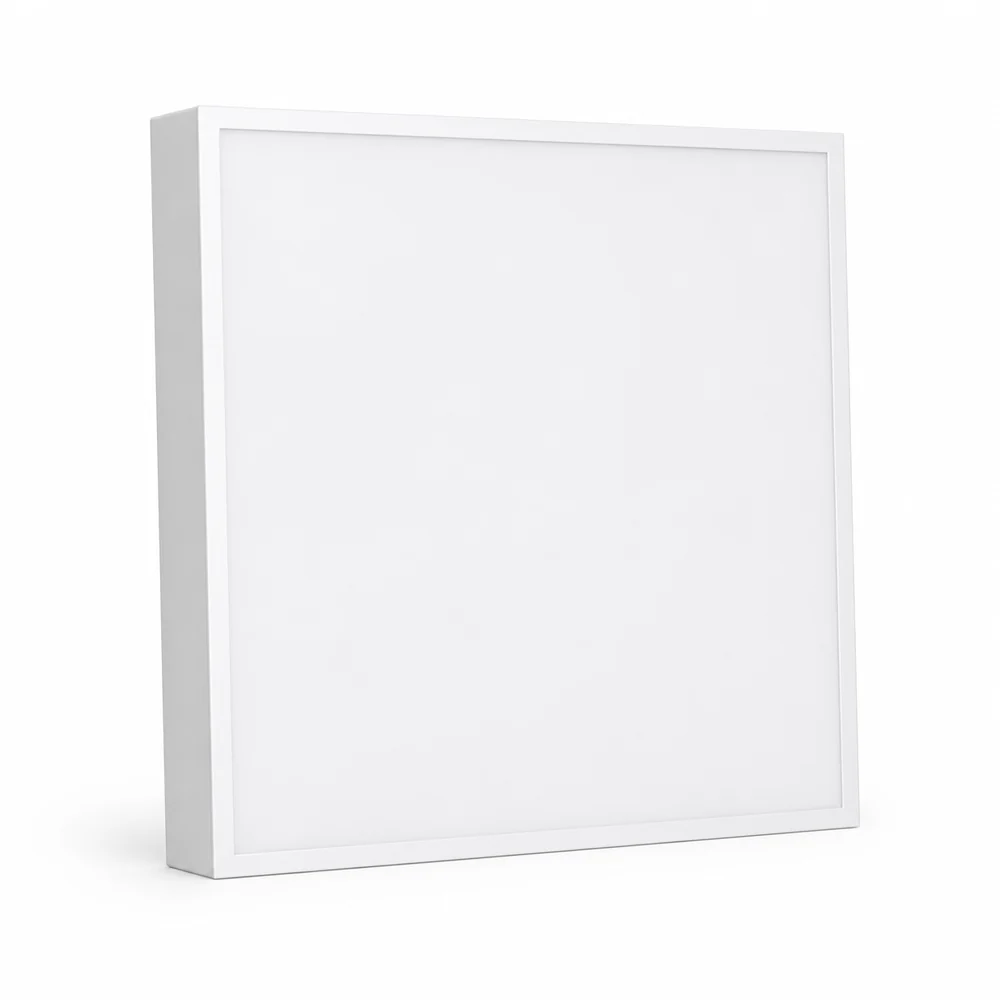 White tunable backlit LED panel with a closed 30 mm housing