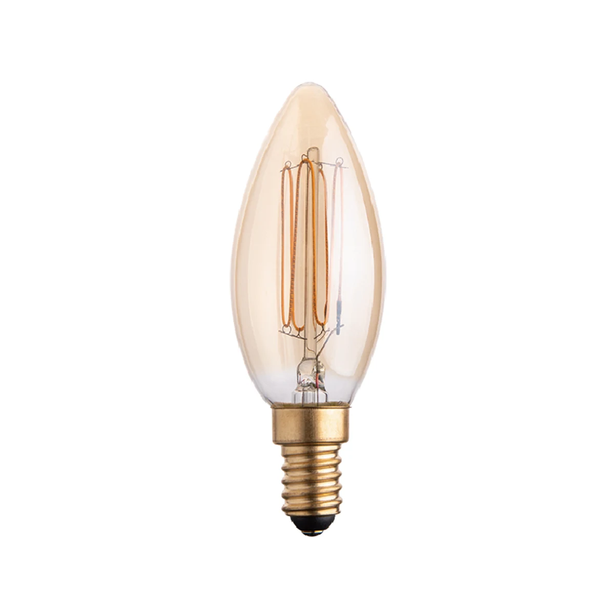 Ultra Slim Flexible Filament LED Bulbs - ultra slim candle amber