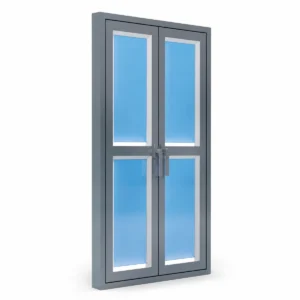 X Series four-pane window-style artificial skylight on white background