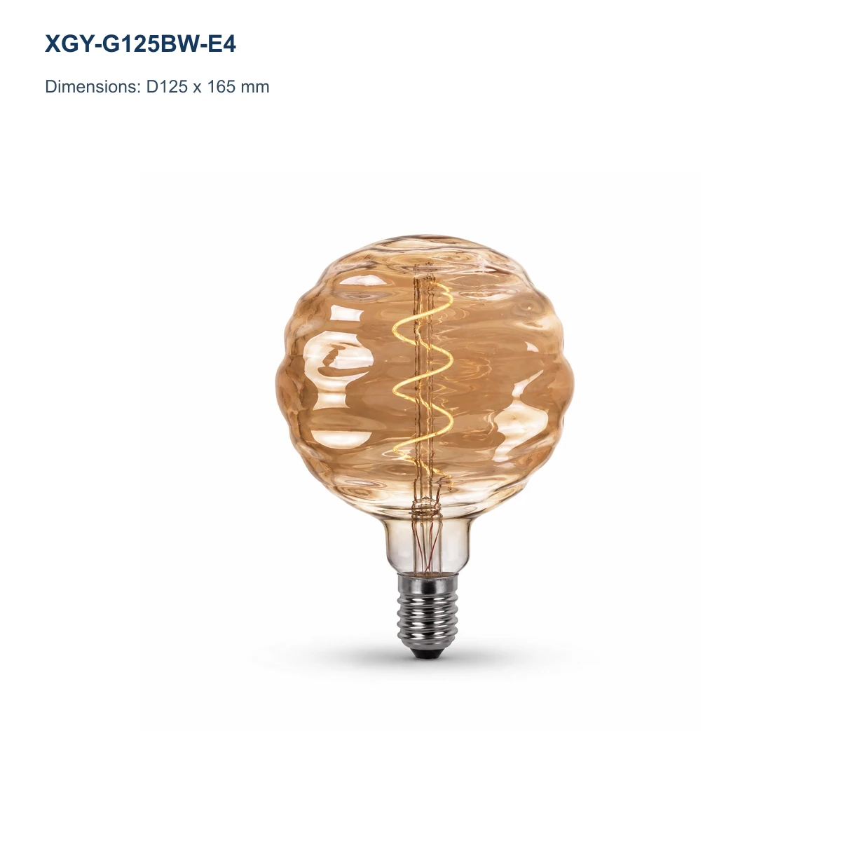 XGY-G125BW-E4 decorative LED filament bulb model image