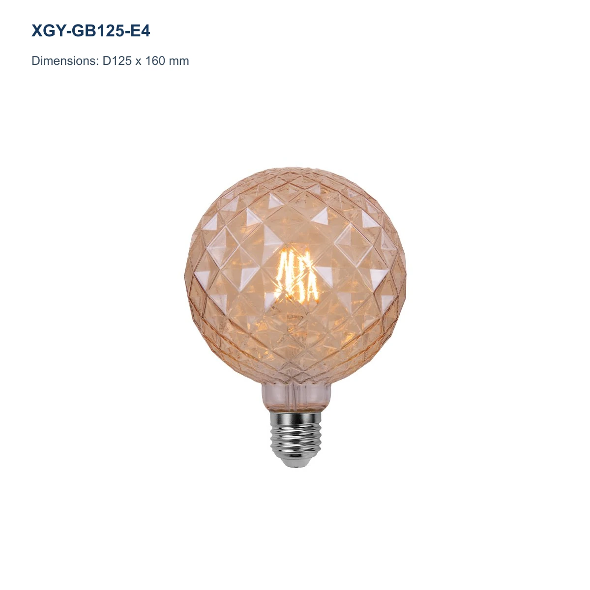 XGY-GB125-E4 decorative LED filament bulb model image
