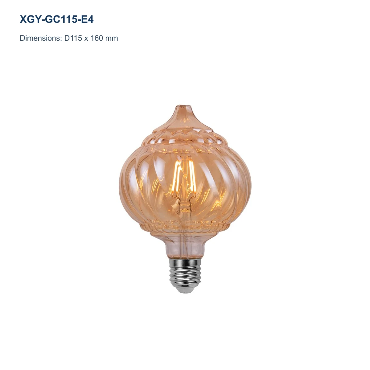 XGY-GC115-E4 decorative LED filament bulb model image