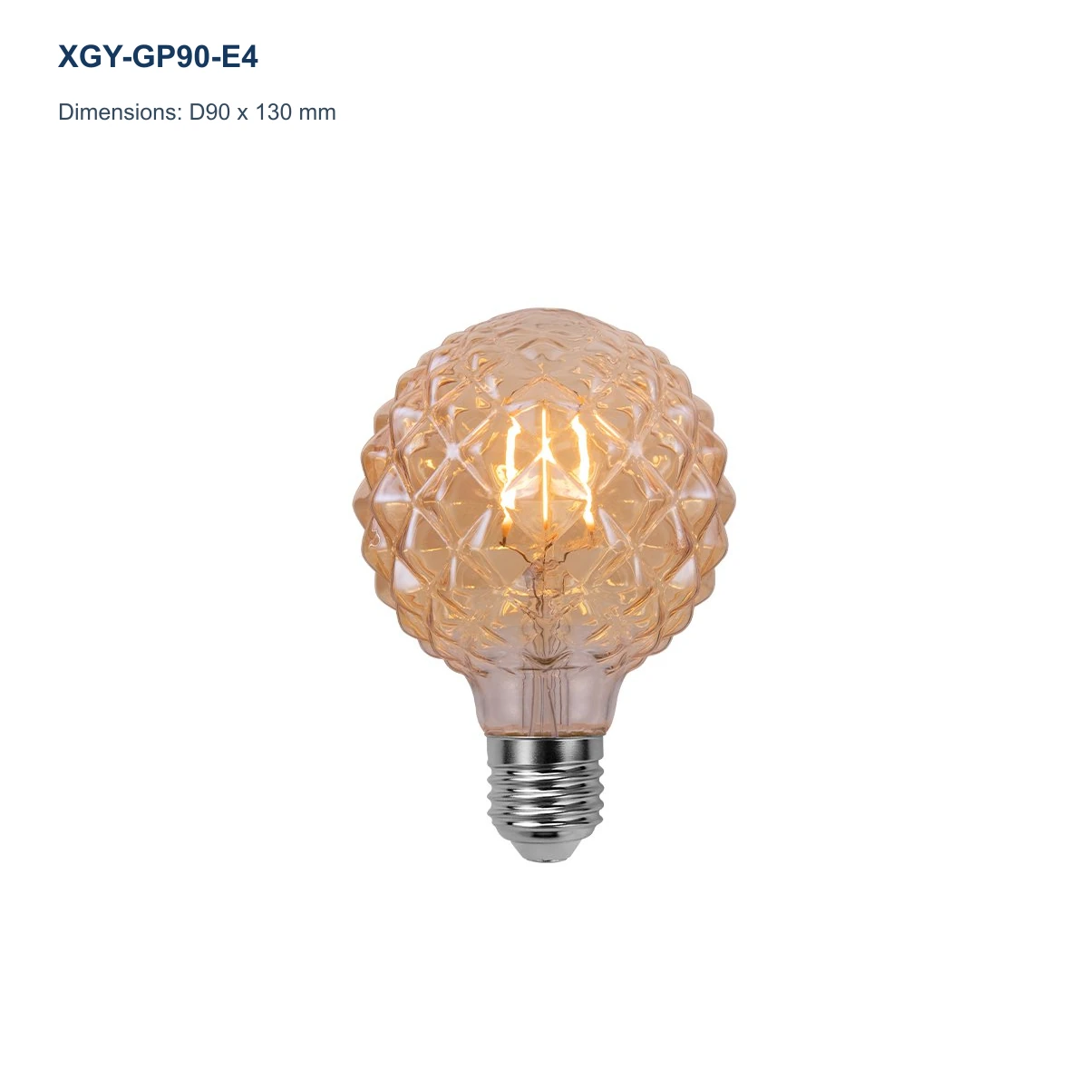 XGY-GP90-E4 decorative LED filament bulb model image