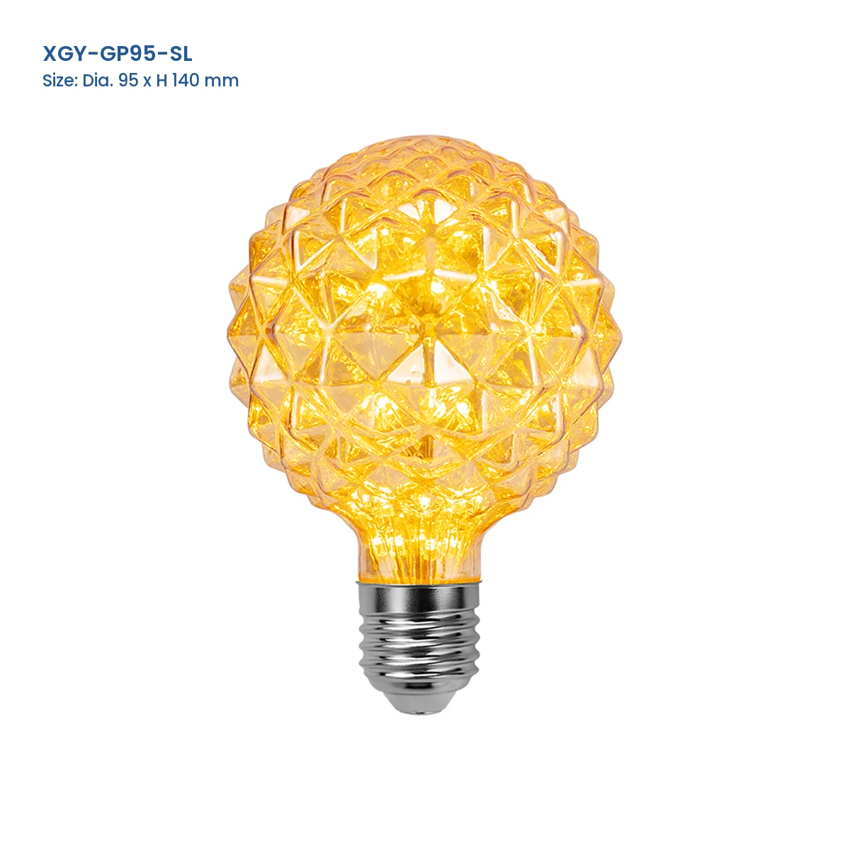 XGY-GP95-SL starry LED decorative bulb, D95 x H140 mm