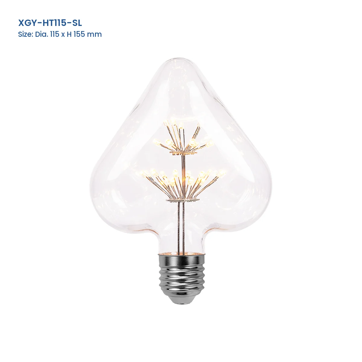 XGY-HT115-SL starry LED decorative bulb, D115 x H155 mm