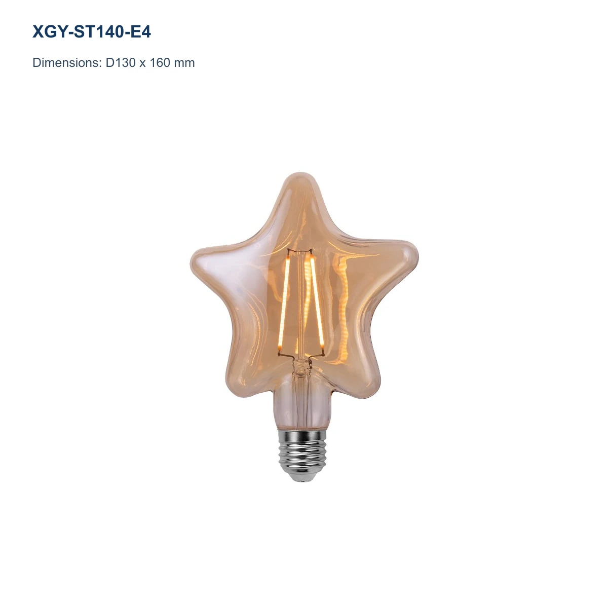 XGY-ST140-E4 decorative LED filament bulb model image