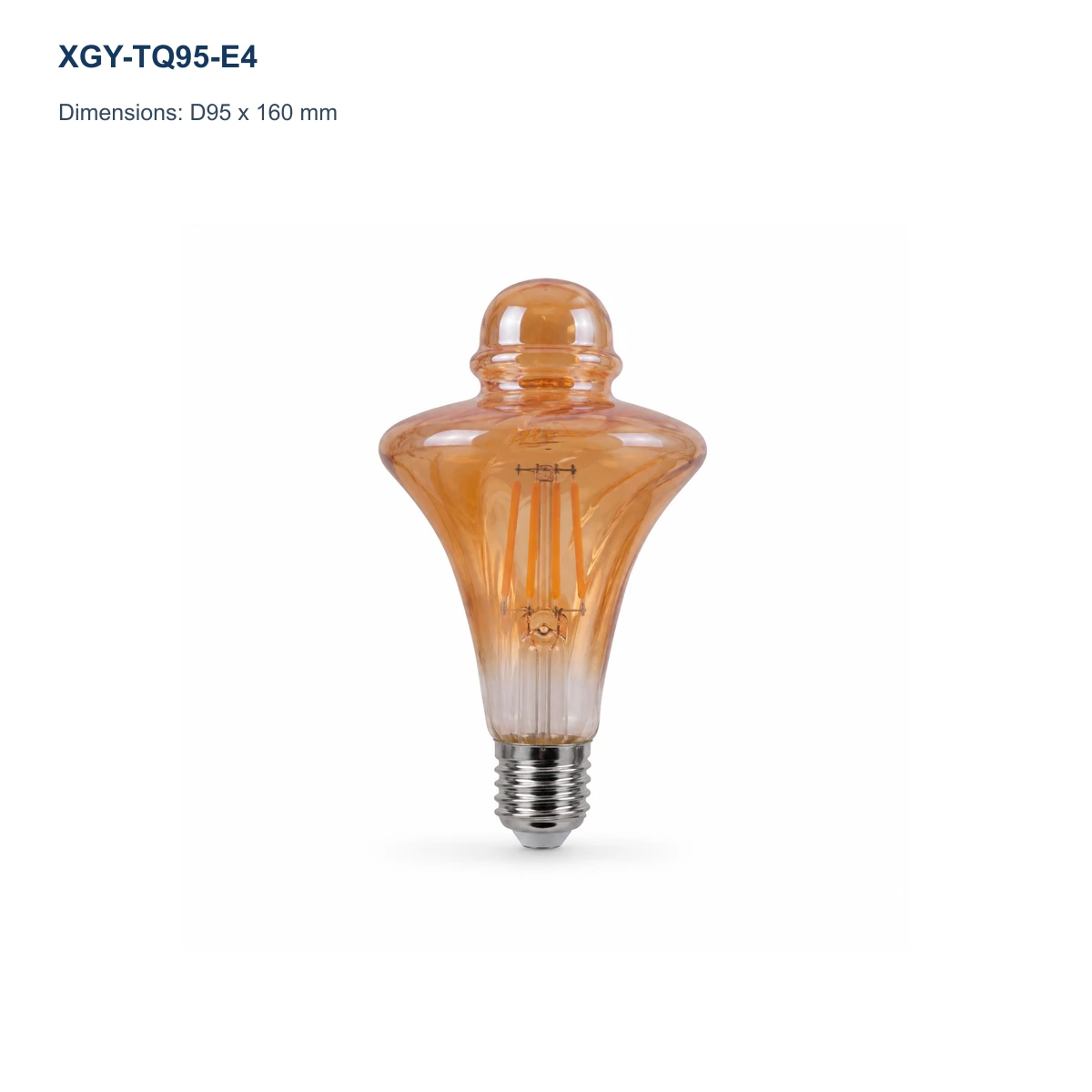 XGY-TQ95-E4 decorative LED filament bulb model image