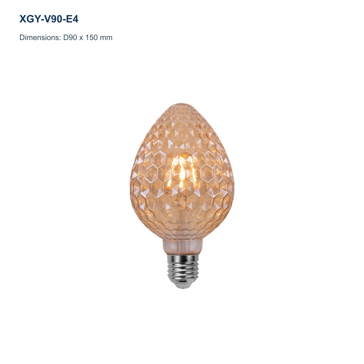 XGY-V90-E4 decorative LED filament bulb model image