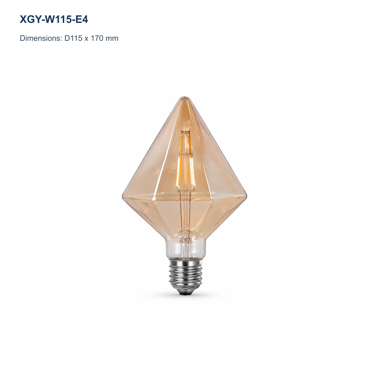 XGY-W115-E4 decorative LED filament bulb model image