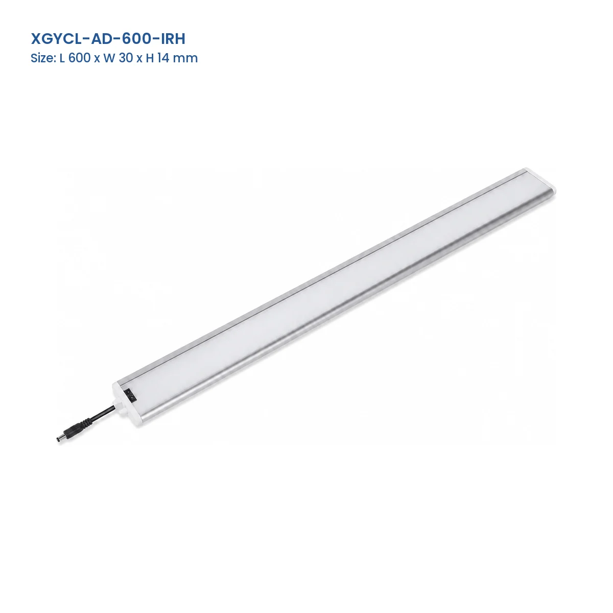XGYCL-AD-600-IRH AC hand-sweep dimmable cabinet lamp, L 600 x W 30 x H 14 mm