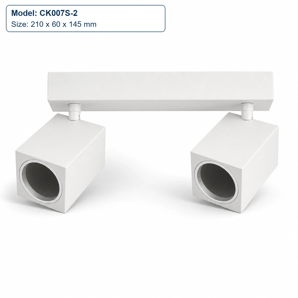CK007S-2 2-head angular linear housing, 210 x 60 x 145 mm