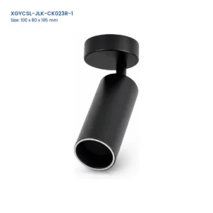 XGYCSL-JLK-CK023R-1 surface-mounted spotlight housing with Model and Size labels
