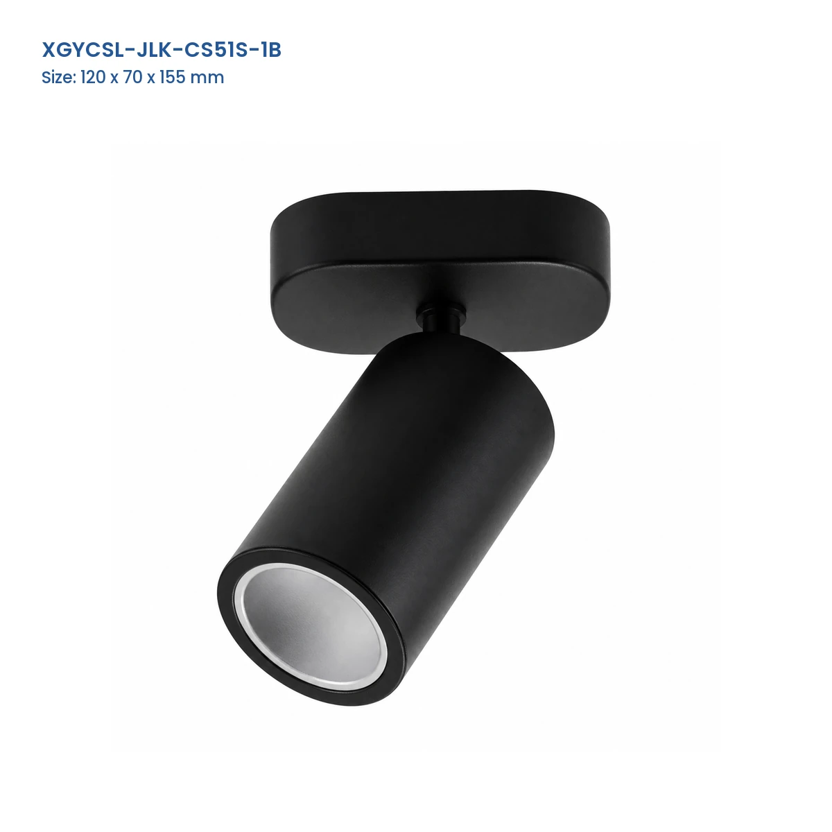 XGYCSL-JLK-CS51S-1B square-base housing with Model and Size labels