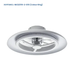 XGYFANCL-BK323116-2-E55 (Colour Ring) ceiling-mount LED fan light without grid model