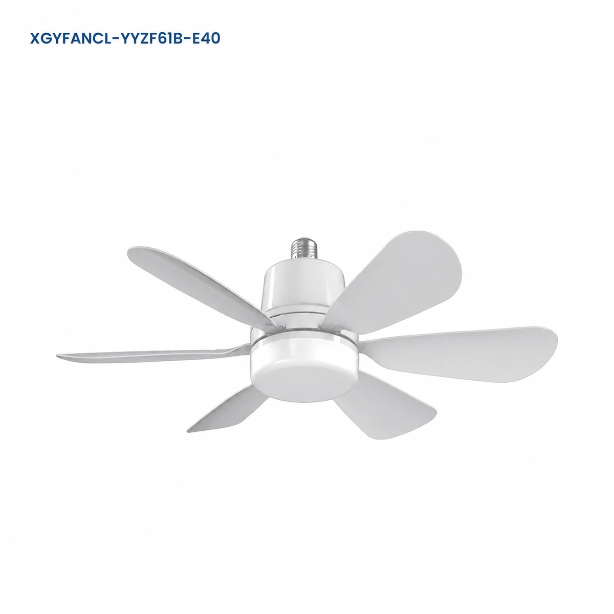 XGYFANCL-YYZF61B-E40 mounted-blade LED fan light on white
