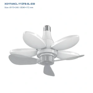 XGYFANCL-YYZFB-5L-E50 E27/E26/B22 Folding-Blade LED Fan Light model