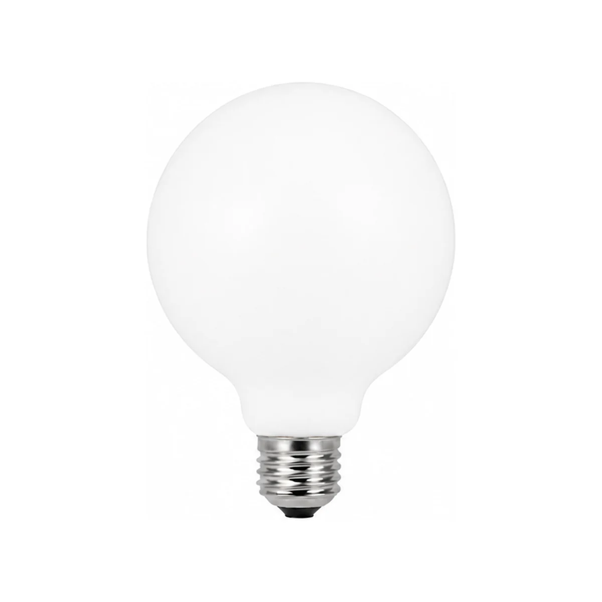 G125 opal glass incandescent globe bulb, Dia. 125 x H 155 mm