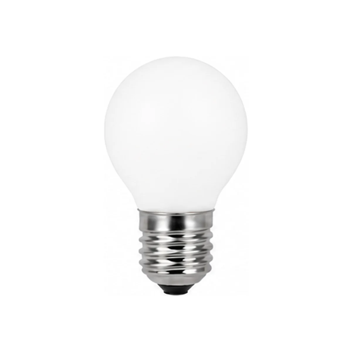 G45 opal glass incandescent globe bulb, Dia. 45 x H 75 mm